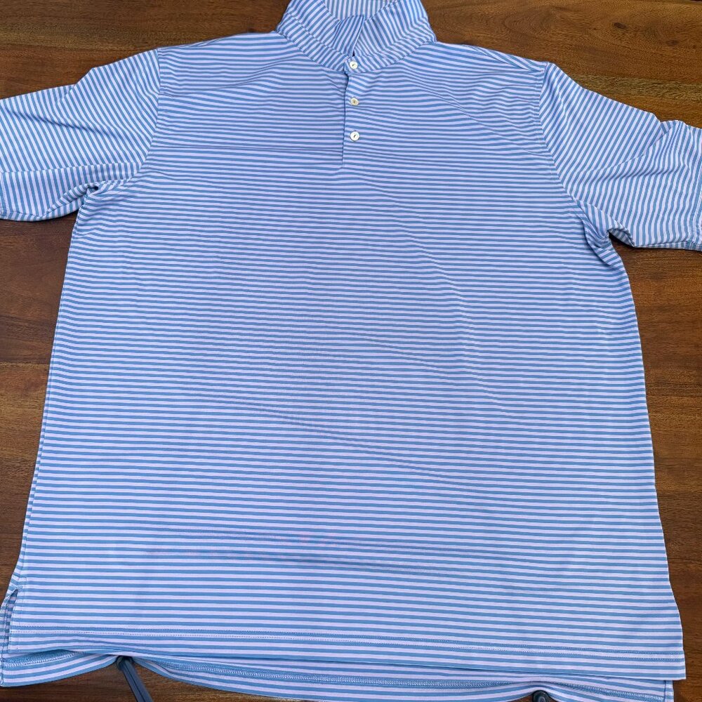 Purple Blue Peter Millar Men's Summer Comfort Performance Polo